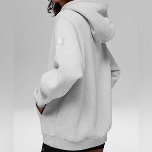 Alo Gray Renown Full Zip Hoodie